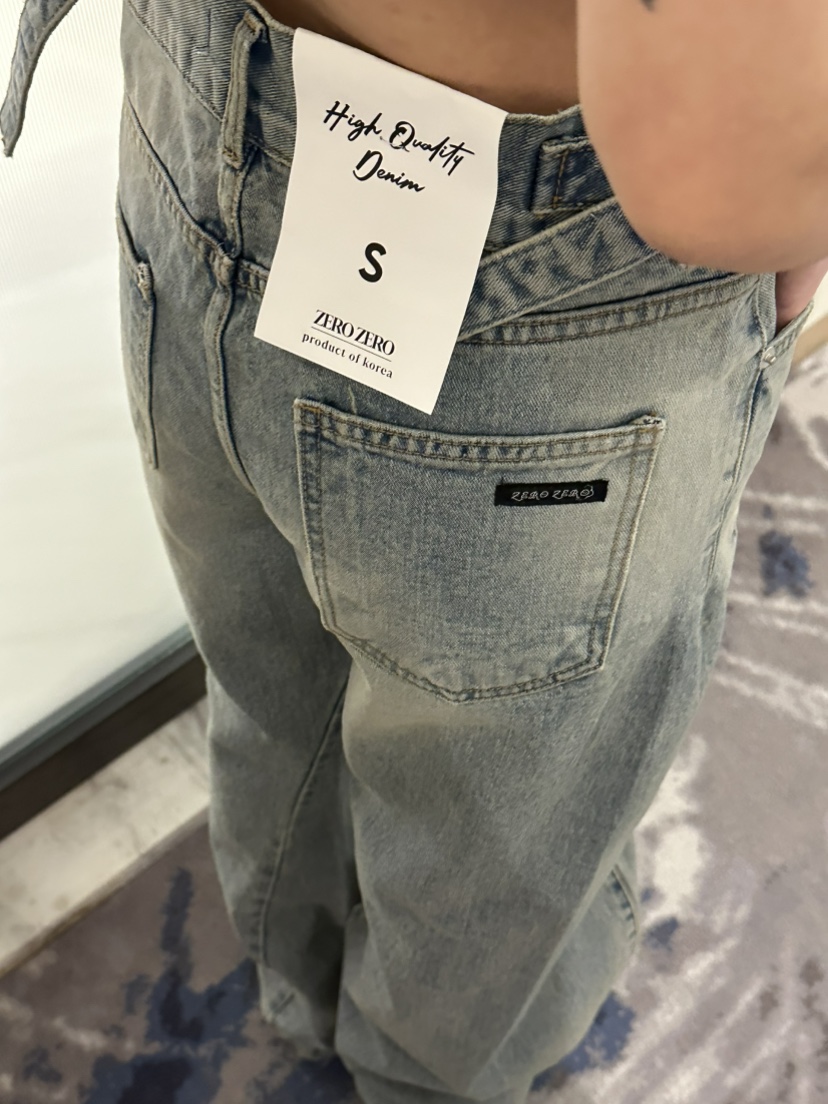 ZEROZERO韓國代購㊣女士新品推薦熱賣26春夏職業牛仔褲復古ZEROZERO牛仔褲