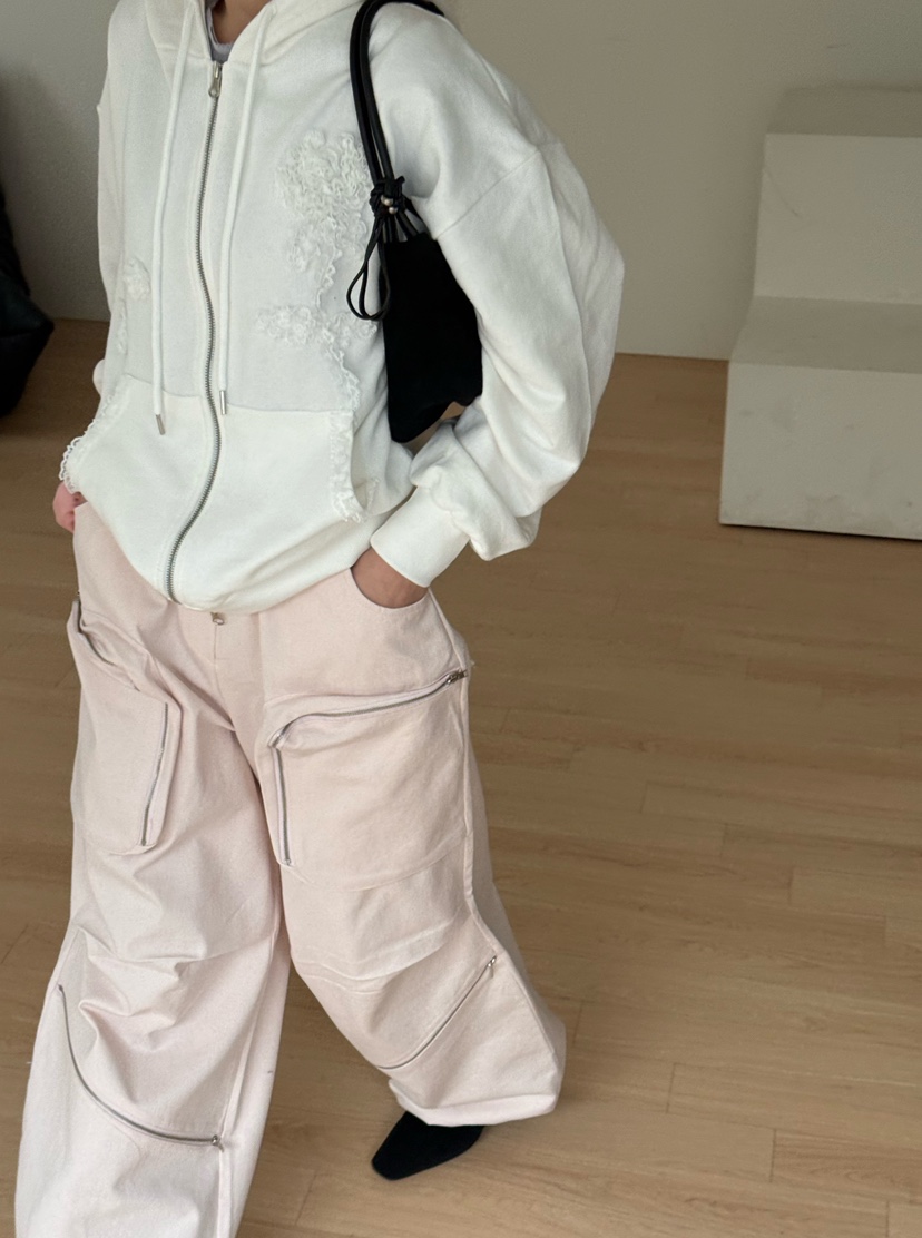 ZEROZERO東大門直郵㊣女裝新款時尚職業推薦休閑褲口袋拉鏈ZEROZERO休閑褲