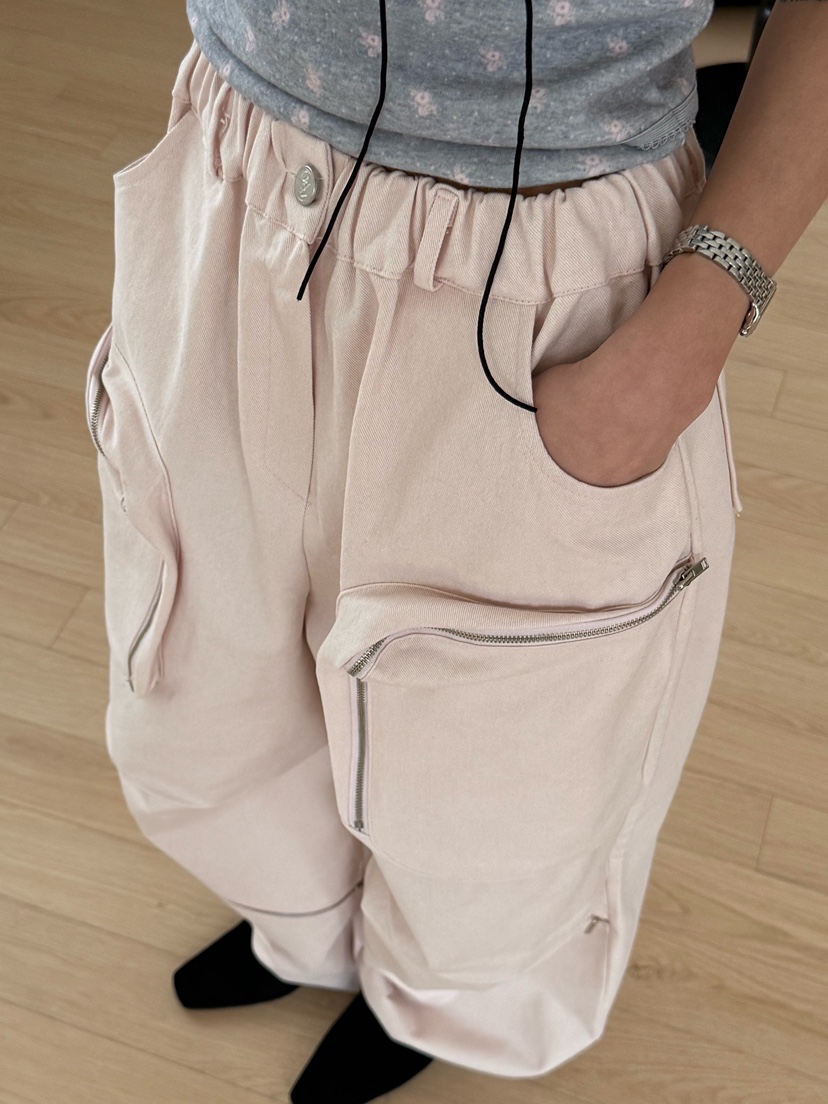 ZEROZERO東大門直郵㊣女裝新款時尚職業推薦休閑褲口袋拉鏈ZEROZERO休閑褲