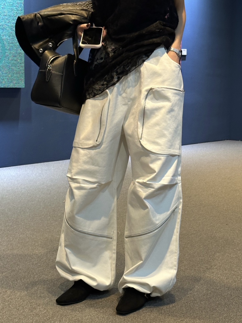 ZEROZERO東大門直郵㊣女裝新款時尚職業推薦休閑褲口袋拉鏈ZEROZERO休閑褲圖色2