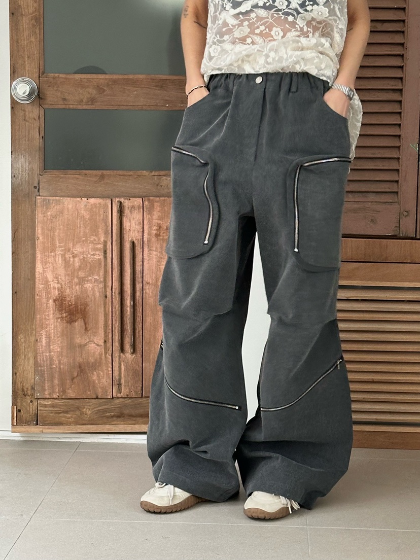 ZEROZERO東大門直郵㊣女裝新款時尚職業推薦休閑褲口袋拉鏈ZEROZERO休閑褲圖色3