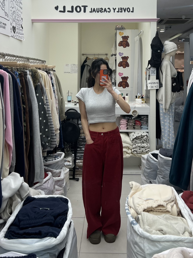 TOLL韓國直郵㊣女裝新款休閑推薦熱賣26春夏職業人氣牛仔褲TOLL牛仔褲