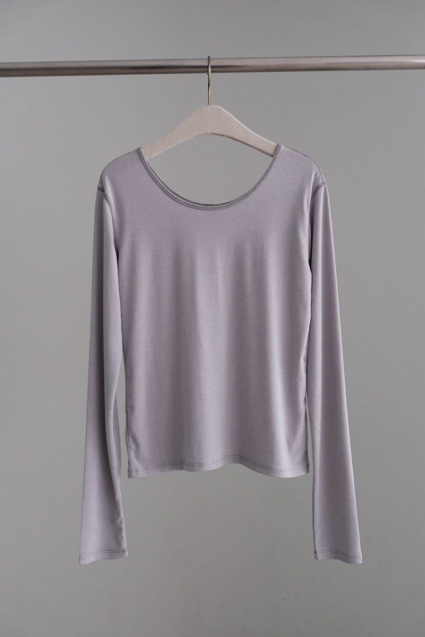 SORBET/FLAT WHITE韓國代購㊣女裝新款26春夏長袖T恤圓領SORBET/FLAT WHITE長袖T恤