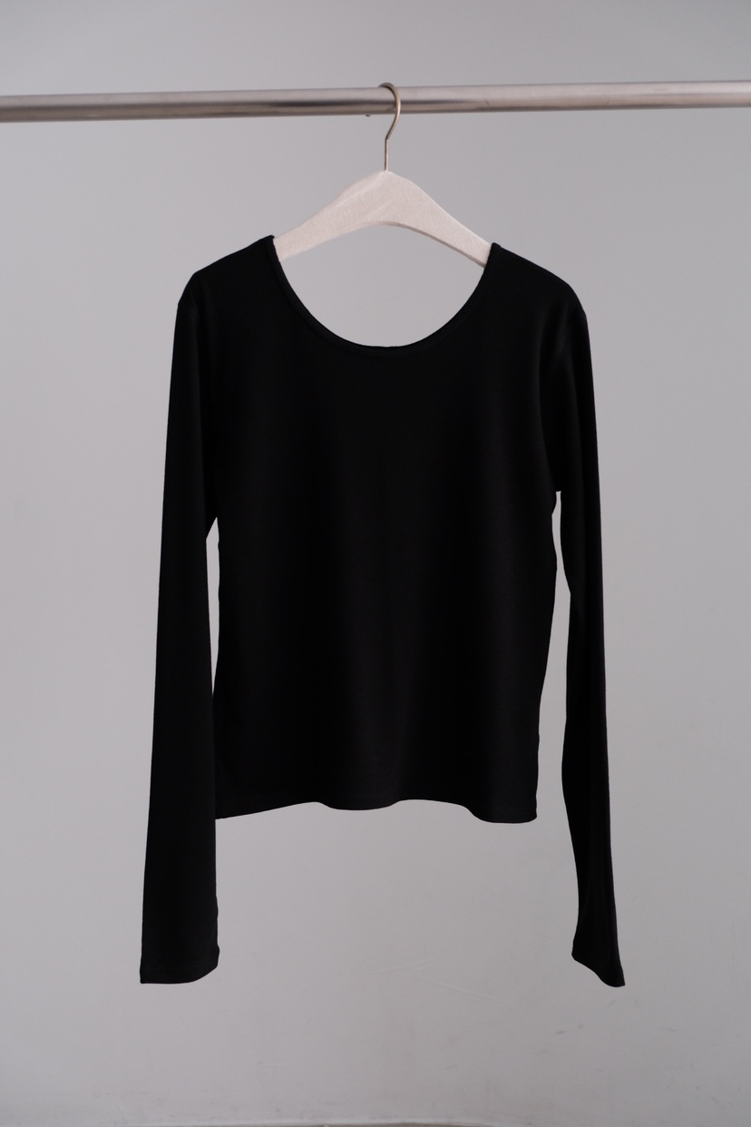 SORBET/FLAT WHITE韓國代購㊣女裝新款26春夏長袖T恤圓領SORBET/FLAT WHITE長袖T恤