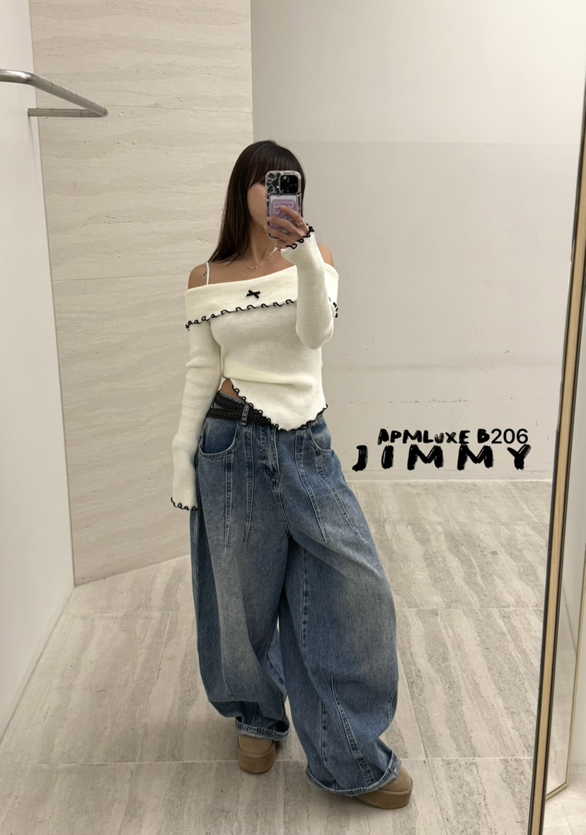 JIMMY東大門直郵㊣女士新款時尚真品熱賣推薦人氣休閑針織衫JIMMY/REMAKE針織衫