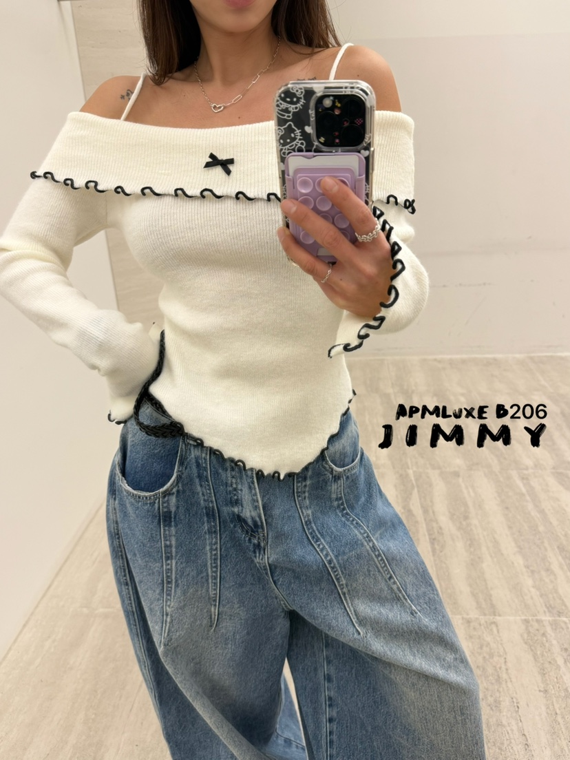 JIMMY東大門直郵㊣女士新款時尚真品熱賣推薦人氣休閑針織衫JIMMY/REMAKE針織衫