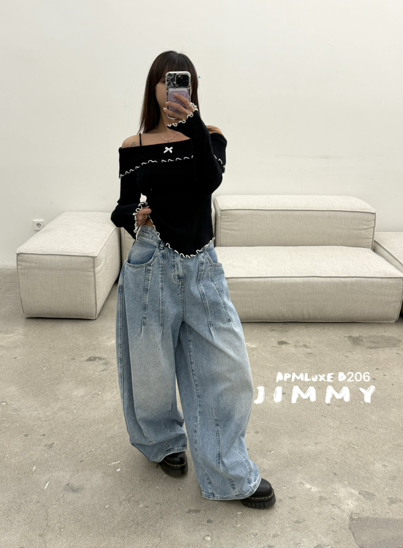 JIMMY東大門直郵㊣女士新款時尚真品熱賣推薦人氣休閑針織衫JIMMY/REMAKE針織衫