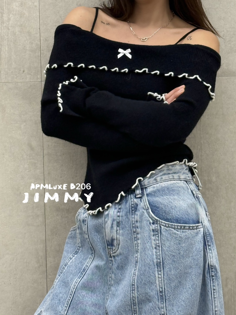 JIMMY東大門直郵㊣女士新款時尚真品熱賣推薦人氣休閑針織衫JIMMY/REMAKE針織衫