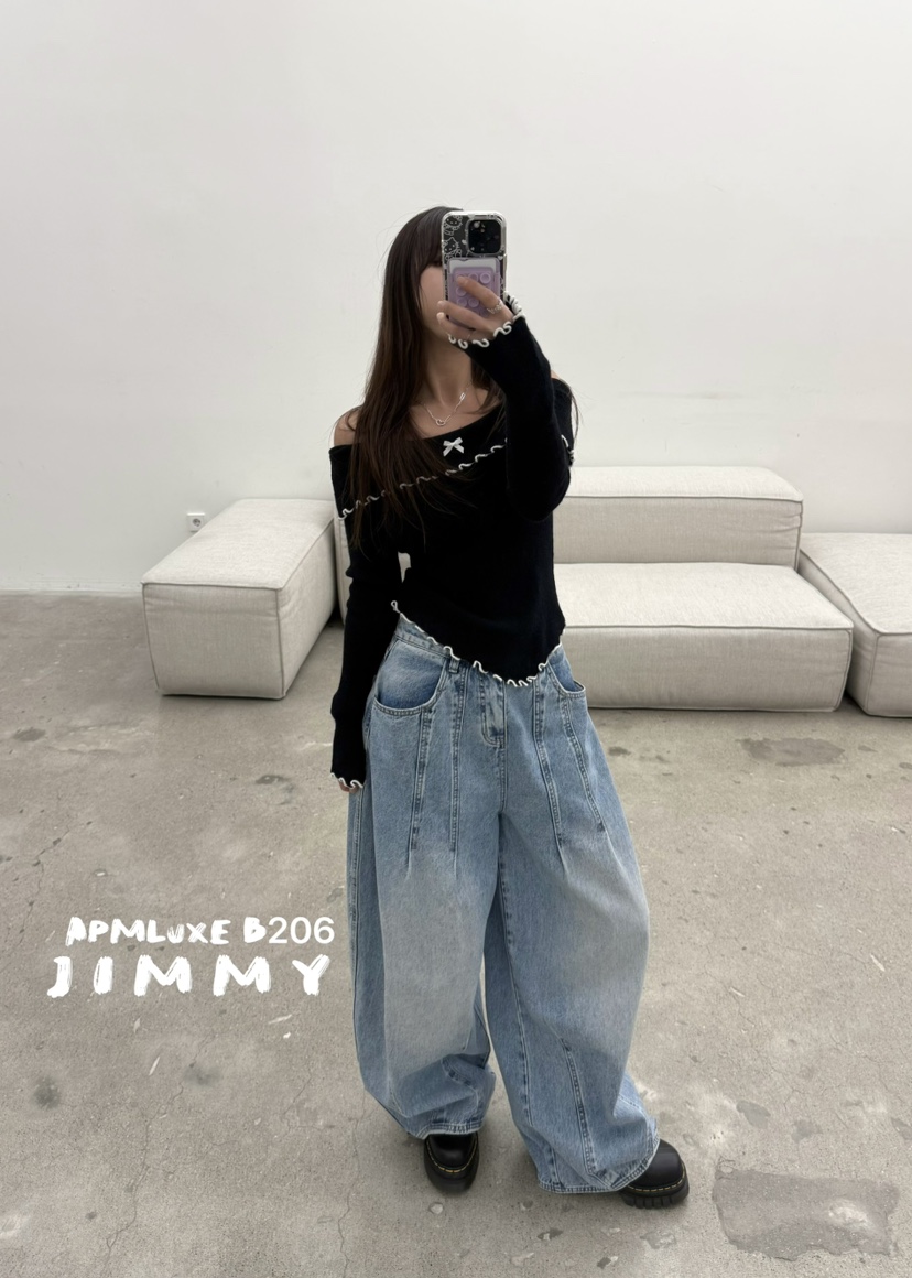 JIMMY東大門直郵㊣女士新款時尚真品熱賣推薦人氣休閑針織衫JIMMY/REMAKE針織衫