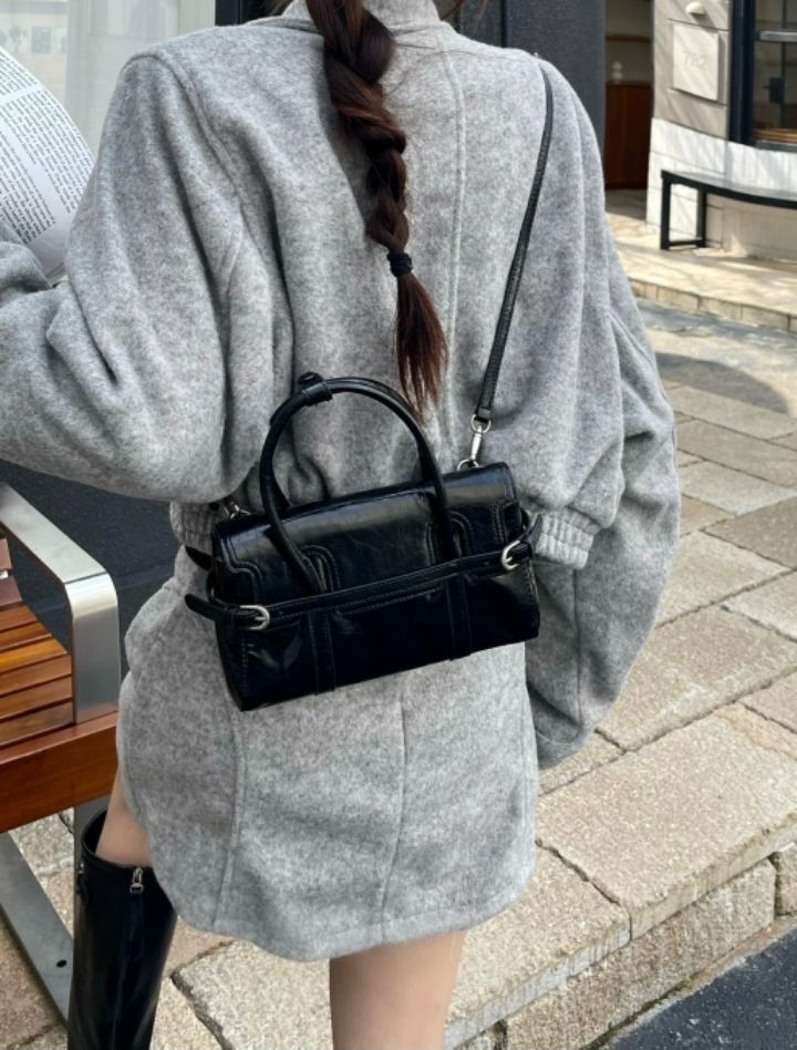 TROUVAILLE東大門直郵㊣女裝新品熱賣手拿包腋下包牛皮系帶TROUVAILLE手拿包/腋下包