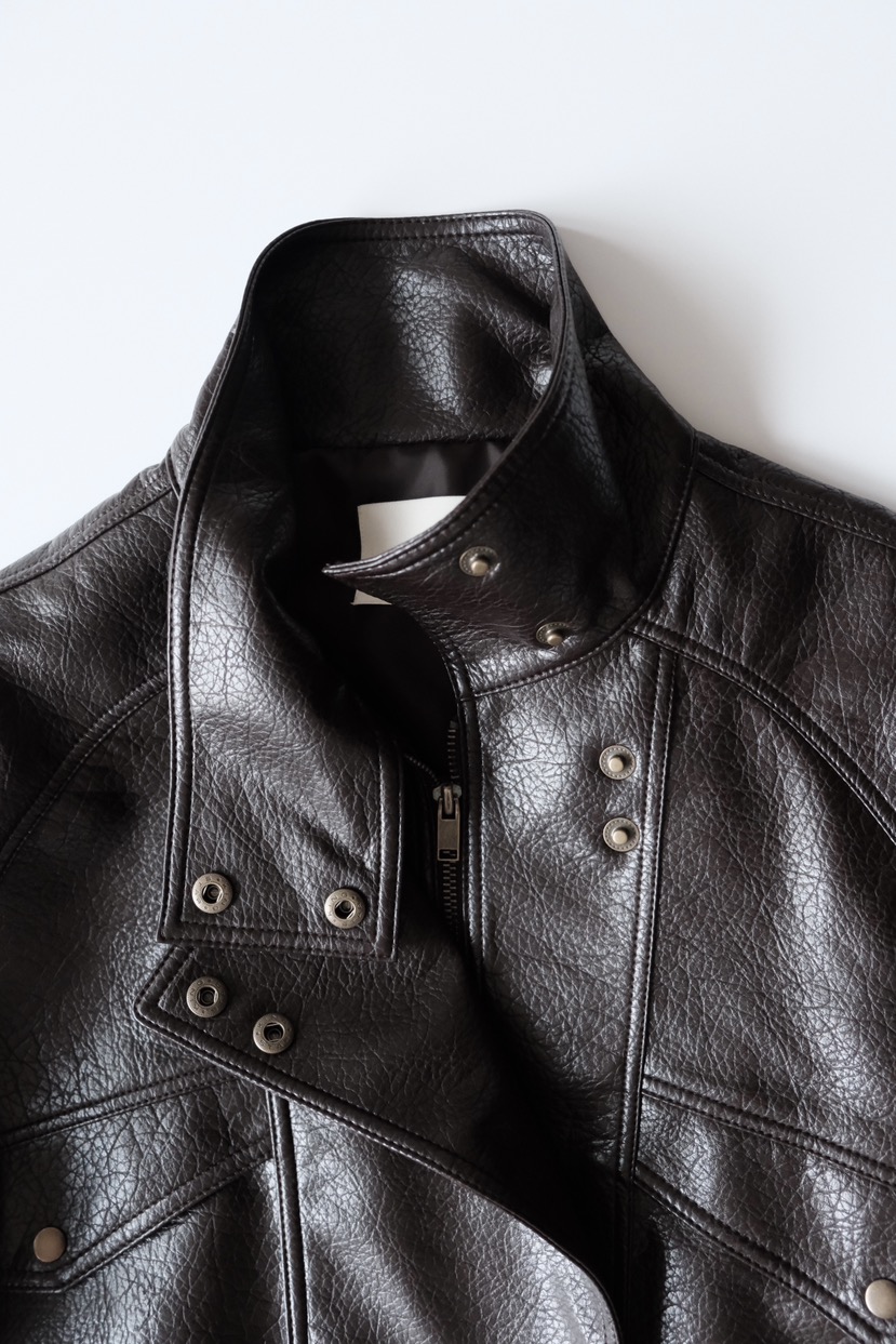 SORBET/FLAT WHITE東大門直郵㊣女裝新品熱賣職業推薦皮衣SORBET/FLAT WHITE皮衣