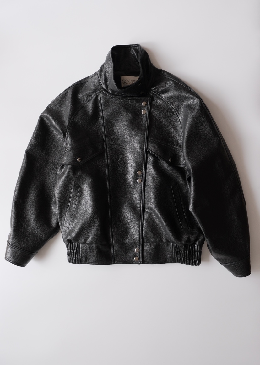 SORBET/FLAT WHITE東大門直郵㊣女裝新品熱賣職業推薦皮衣SORBET/FLAT WHITE皮衣圖色2