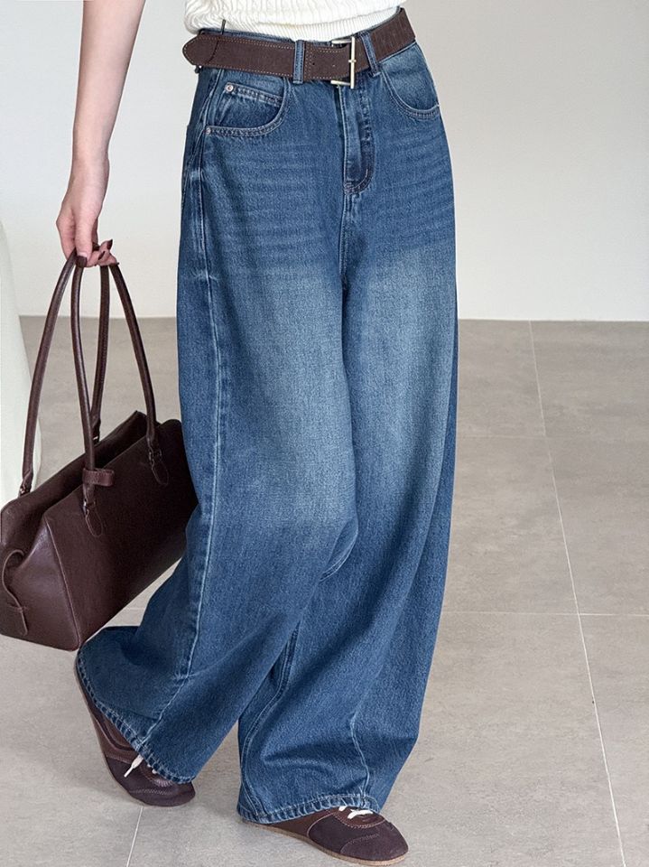 STAY HERE㊣東大門代購女士新款人氣休閑熱賣26春夏牛仔褲STAY HERE牛仔褲