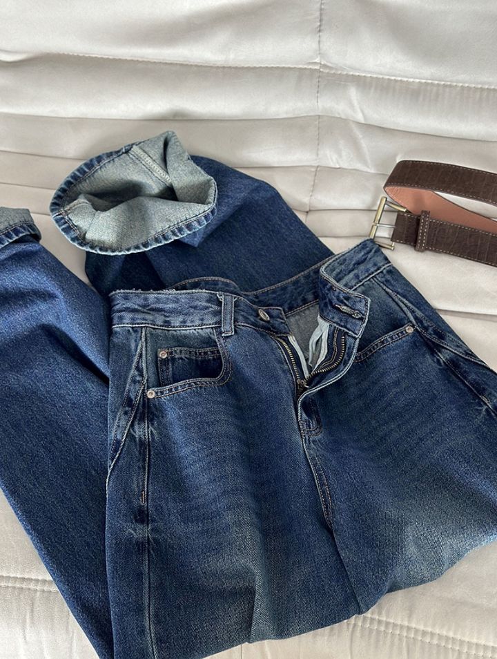 STAY HERE㊣東大門代購女士新款人氣休閑熱賣26春夏牛仔褲STAY HERE牛仔褲