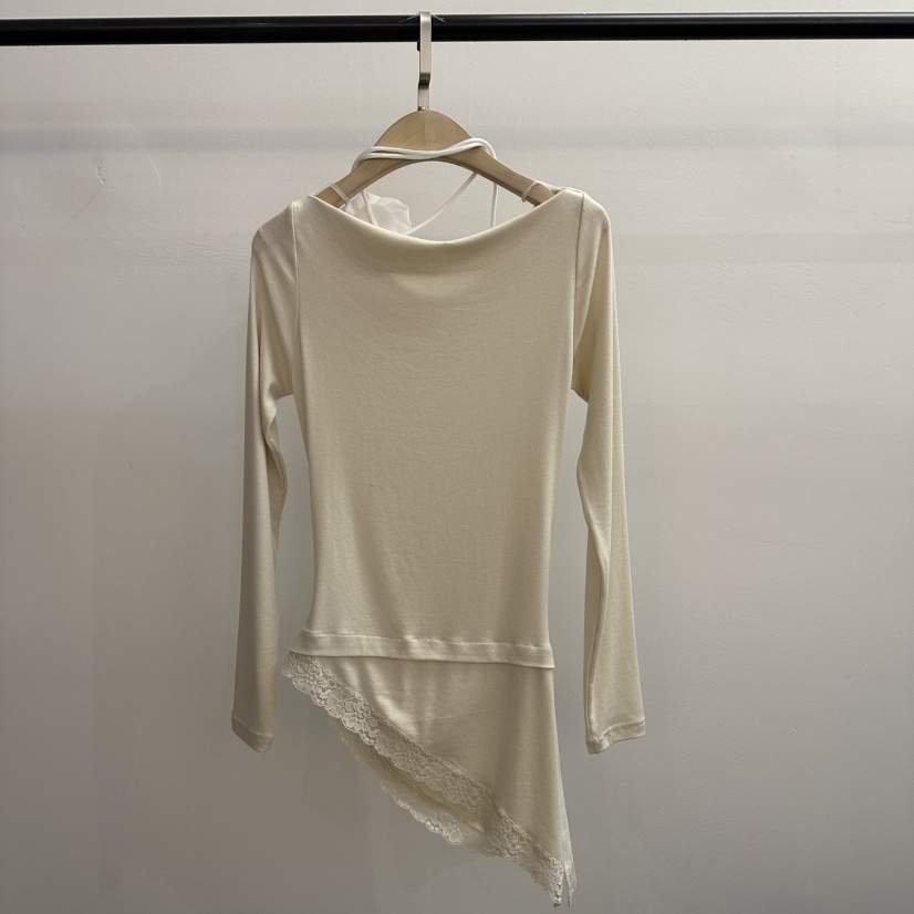 JENNY 1976㊣東大門代購女士新款人氣26春夏長袖T恤不含項鏈JENNY 1976長袖T恤