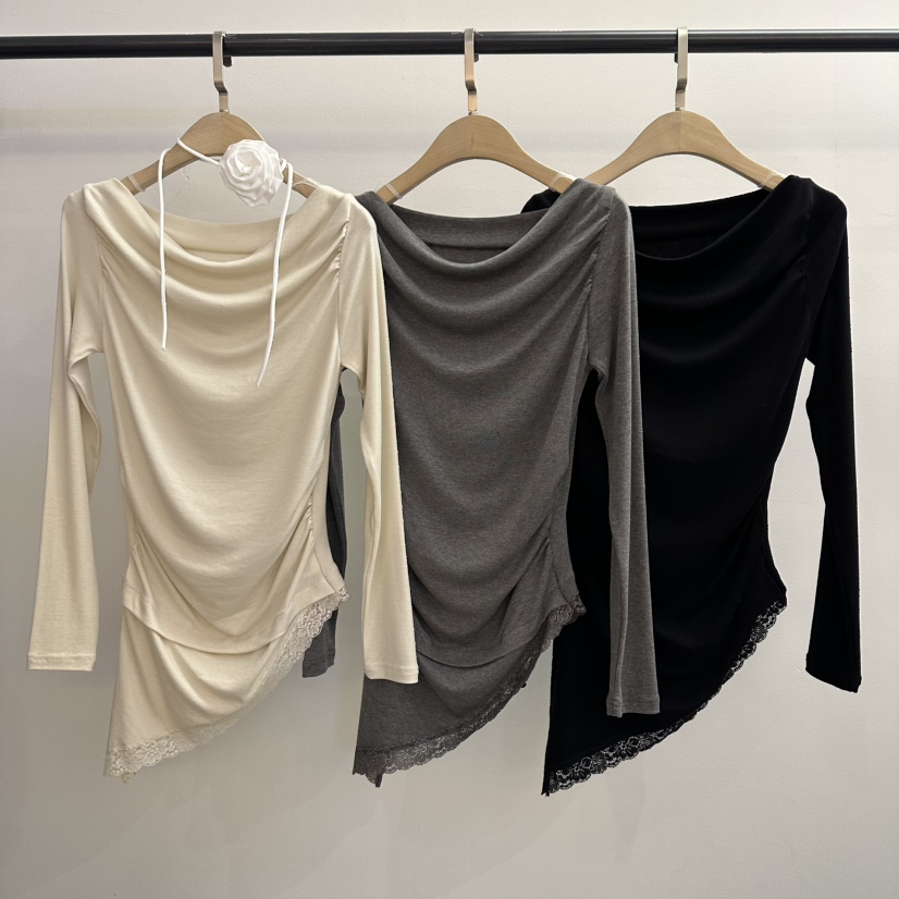 JENNY 1976㊣東大門代購女士新款人氣26春夏長袖T恤不含項鏈JENNY 1976長袖T恤