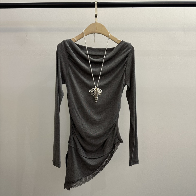 JENNY 1976㊣東大門代購女士新款人氣26春夏長袖T恤不含項鏈JENNY 1976長袖T恤圖色2