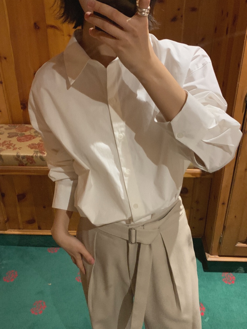 MOSMOS㊣東大門實拍女裝新款休閑推薦真品職業26春夏襯衫蕾絲衫MOSMOS襯衫/蕾絲衫