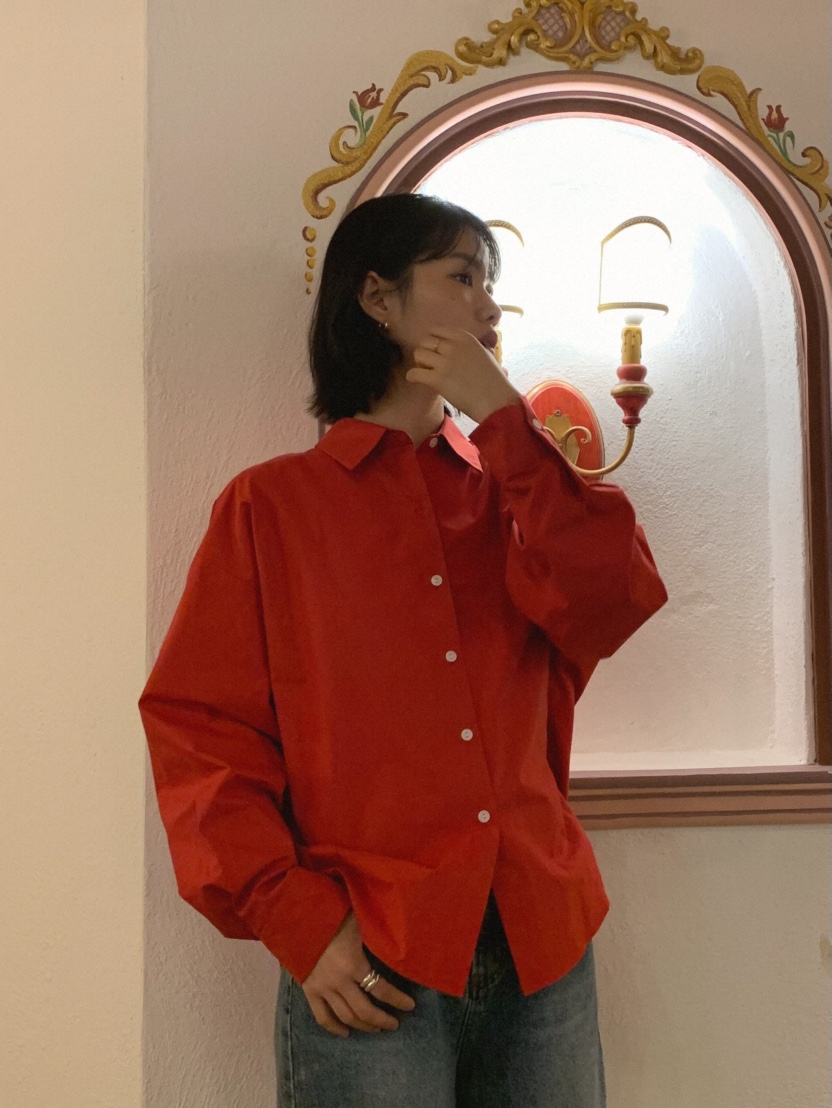 MOSMOS㊣東大門實拍女裝新款休閑推薦真品職業26春夏襯衫蕾絲衫MOSMOS襯衫/蕾絲衫