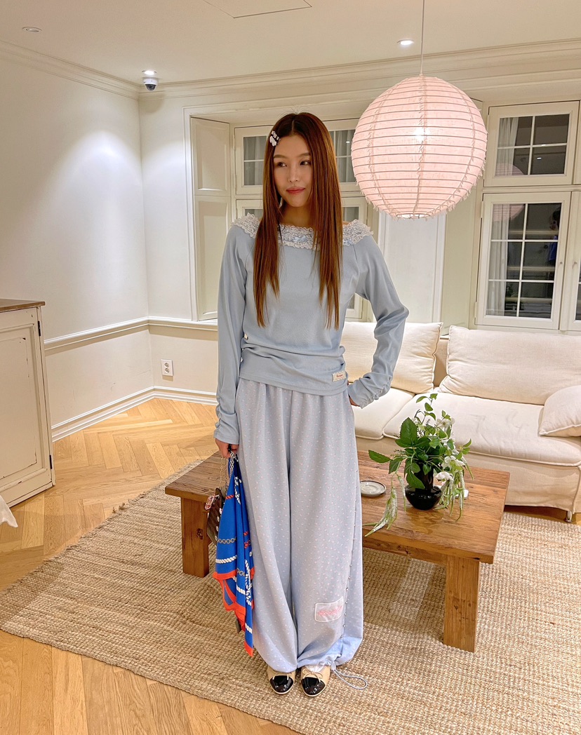 BOUTIQUE-L韓國代購㊣女士新款人氣推薦休閑時尚26春夏休閑褲BOUTIQUE-L休閑褲