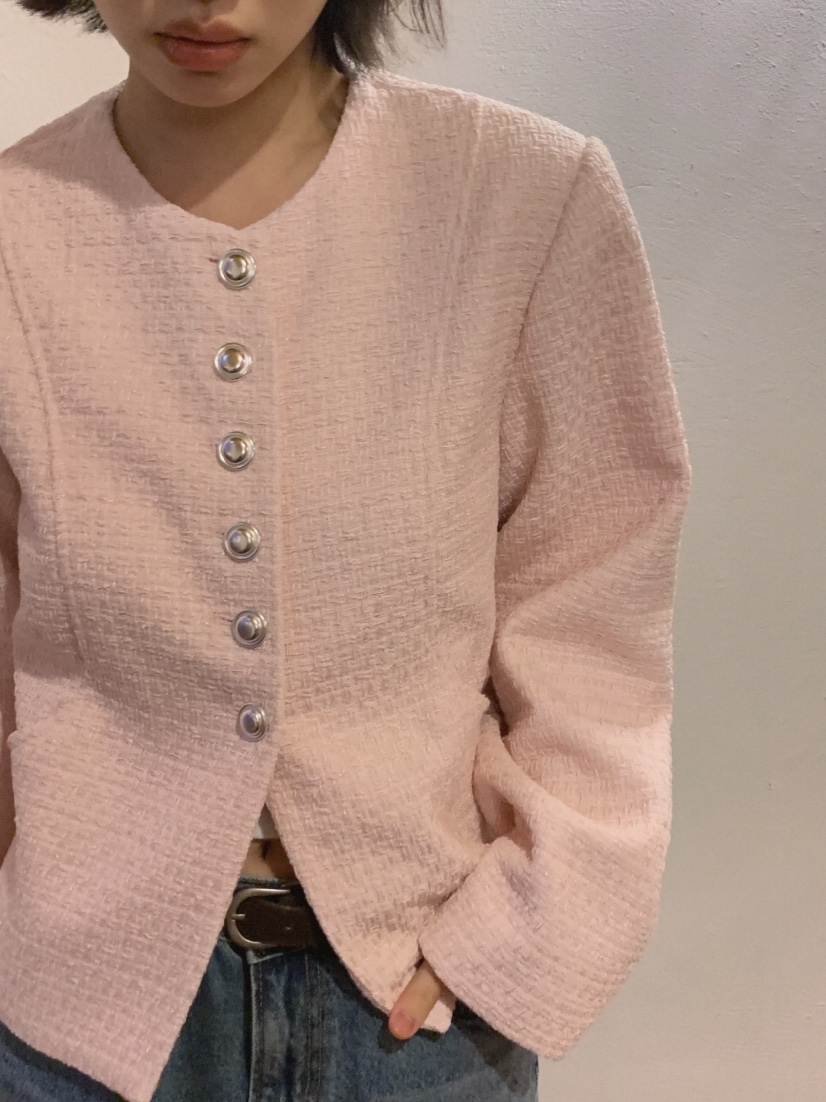 MOSMOS韓國直郵㊣女裝新品人氣休閑時尚真品推薦夾克粗花呢MOSMOS夾克