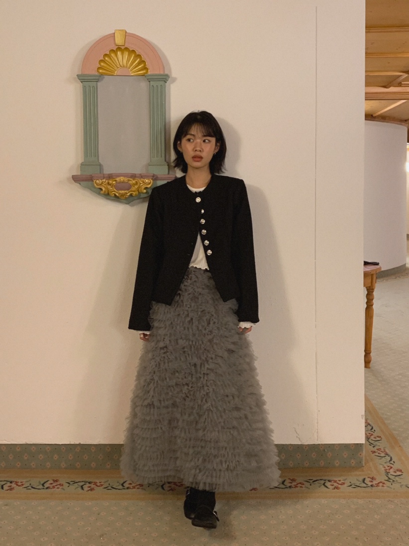 MOSMOS韓國直郵㊣女裝新品人氣休閑時尚真品推薦夾克粗花呢MOSMOS夾克