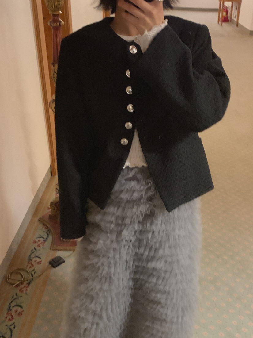 MOSMOS韓國直郵㊣女裝新品人氣休閑時尚真品推薦夾克粗花呢MOSMOS夾克