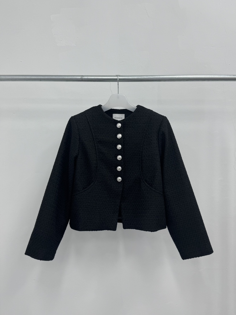 MOSMOS韓國直郵㊣女裝新品人氣休閑時尚真品推薦夾克粗花呢MOSMOS夾克圖色2