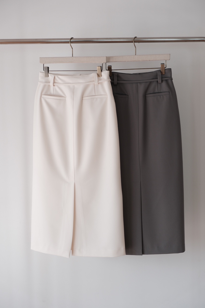 SORBET/FLAT WHITE東大門直郵㊣女裝新款休閑26春夏長裙含腰繩SORBET/FLAT WHITE長裙