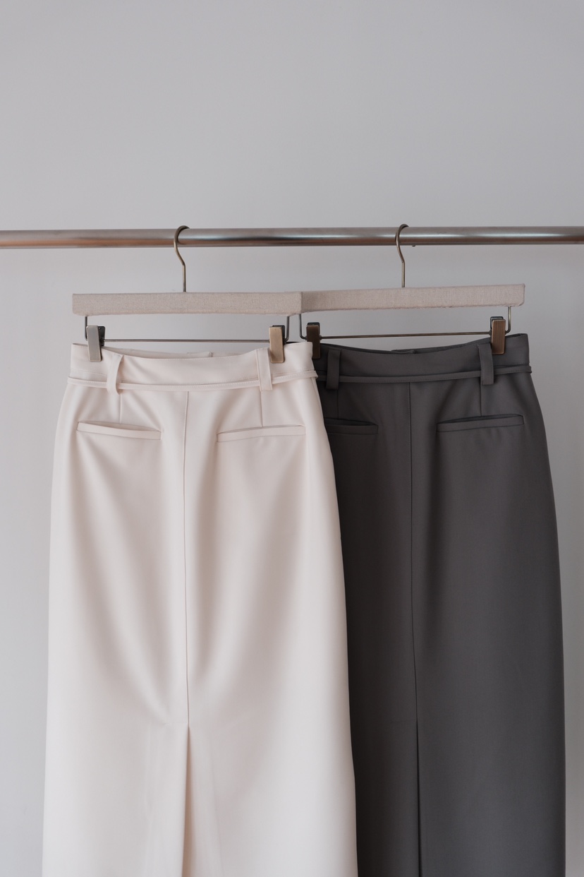 SORBET/FLAT WHITE東大門直郵㊣女裝新款休閑26春夏長裙含腰繩SORBET/FLAT WHITE長裙