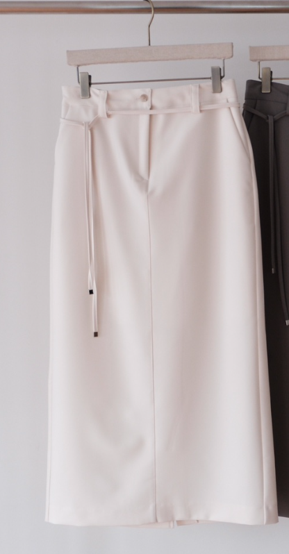 SORBET/FLAT WHITE東大門直郵㊣女裝新款休閑26春夏長裙含腰繩SORBET/FLAT WHITE長裙圖色2