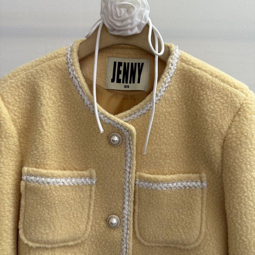 JENNY 1976韓國直郵㊣女裝新款人氣職業真品休閑夾克粗花呢JENNY 1976夾克