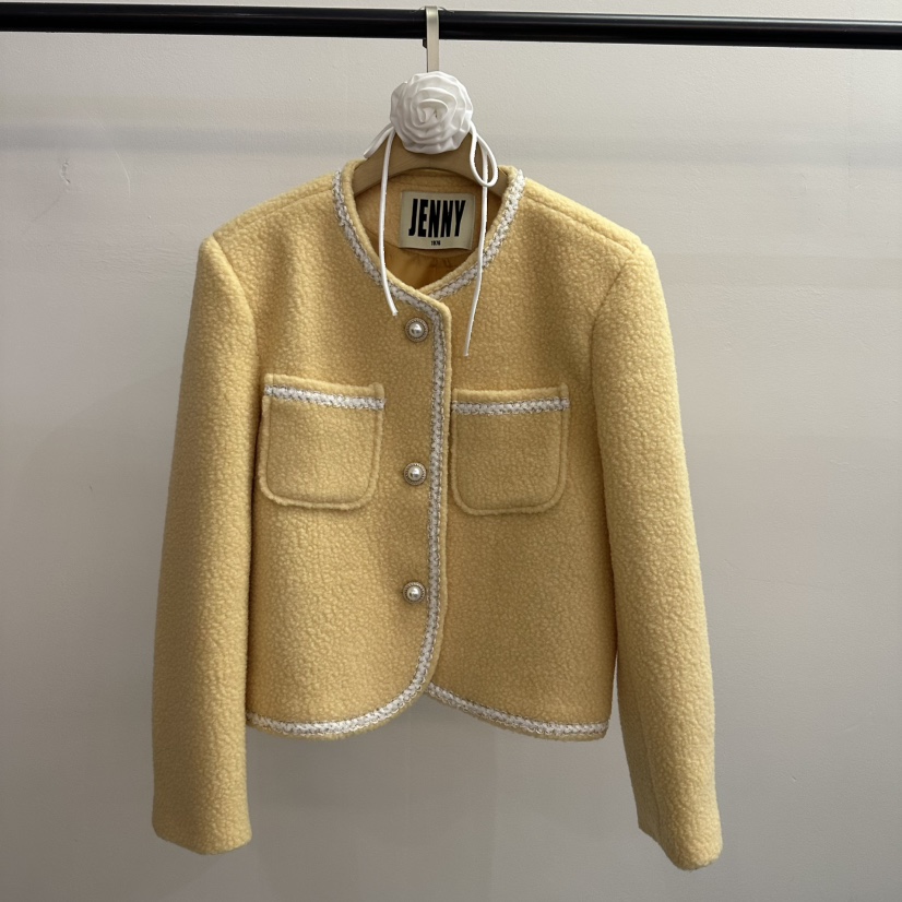 JENNY 1976韓國直郵㊣女裝新款人氣職業真品休閑夾克粗花呢JENNY 1976夾克圖色1