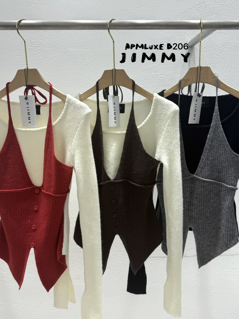 JIMMY㊣東大門實拍女士新品推薦真品職業人氣熱賣時尚針織衫JIMMY/REMAKE針織衫