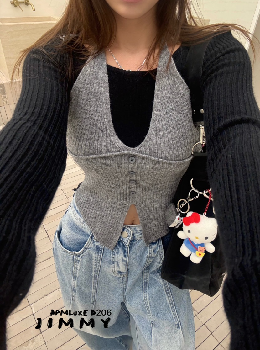 JIMMY㊣東大門實拍女士新品推薦真品職業人氣熱賣時尚針織衫JIMMY/REMAKE針織衫