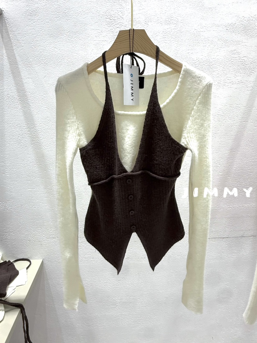 JIMMY㊣東大門實拍女士新品推薦真品職業人氣熱賣時尚針織衫JIMMY/REMAKE針織衫圖色2