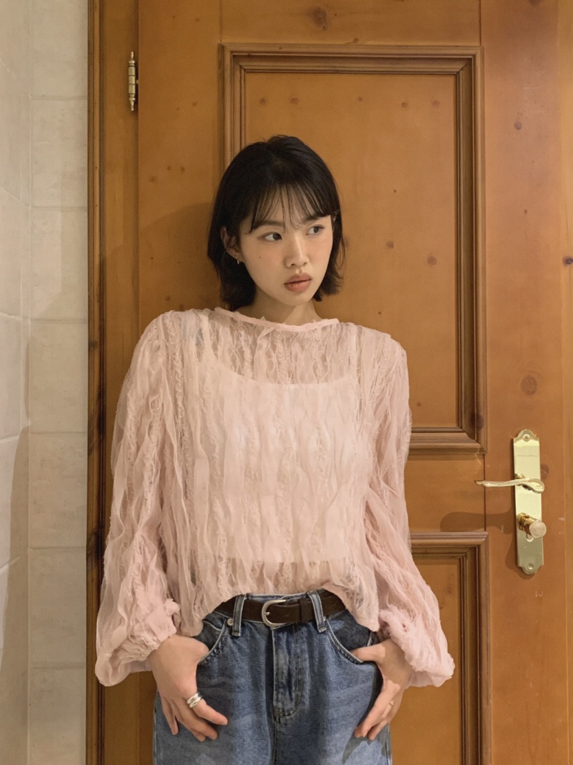 MOSMOS㊣東大門代購女士新品熱賣真品時尚休閑職業襯衫蕾絲衫MOSMOS襯衫/蕾絲衫