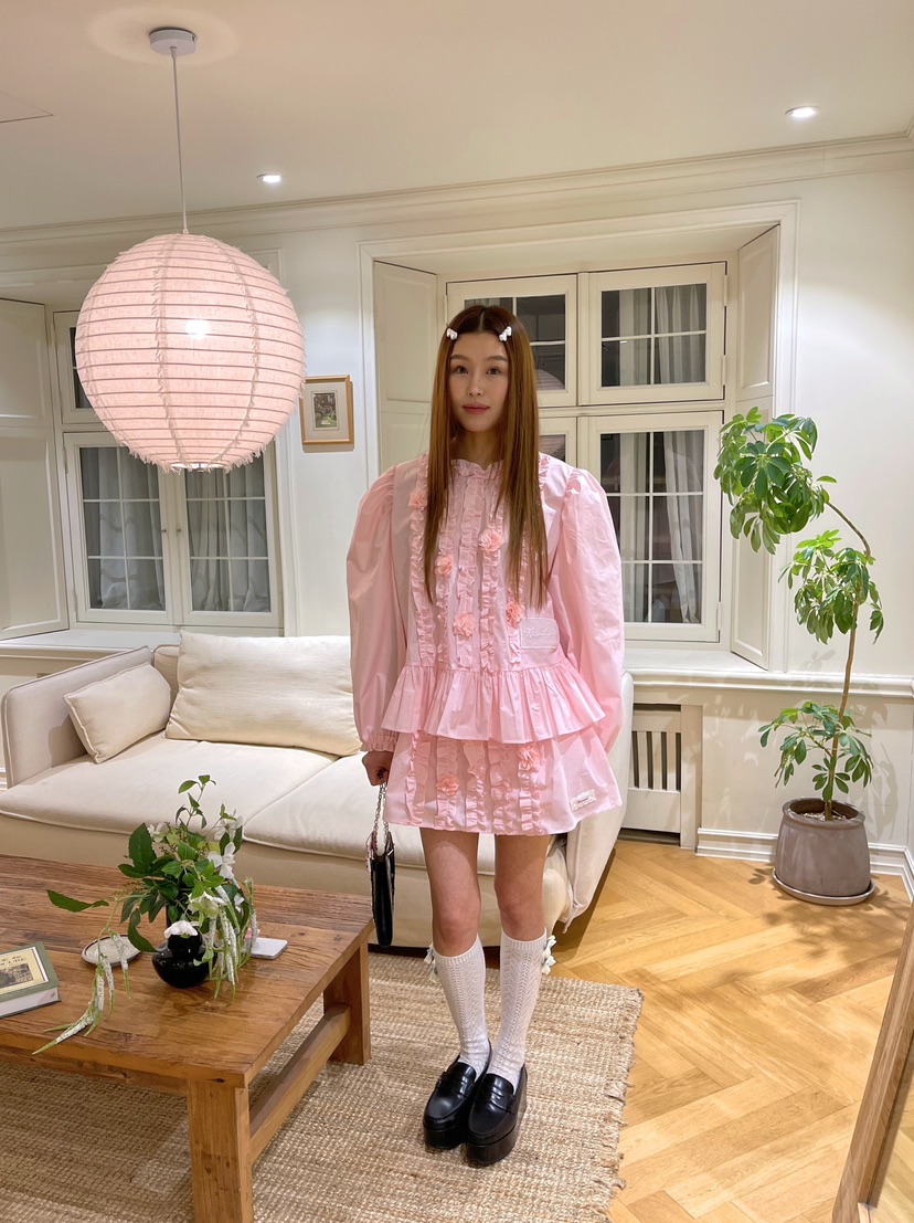 BOUTIQUE-L韓國直郵㊣女裝新款人氣真品推薦職業襯衫蕾絲衫BOUTIQUE-L襯衫/蕾絲衫