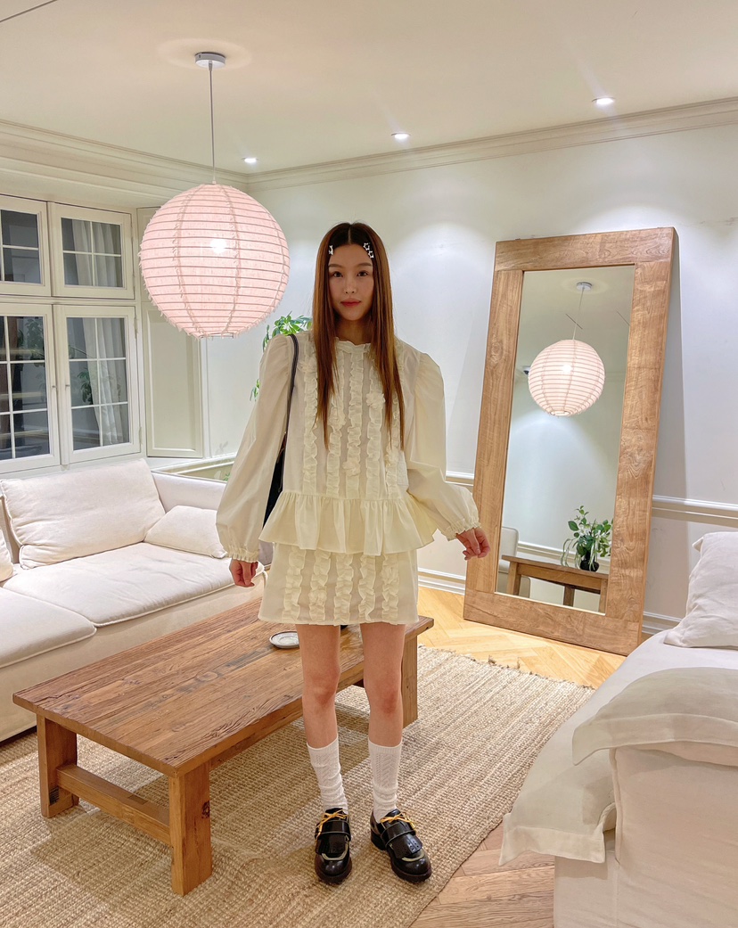 BOUTIQUE-L韓國直郵㊣女裝新款人氣真品推薦職業襯衫蕾絲衫BOUTIQUE-L襯衫/蕾絲衫