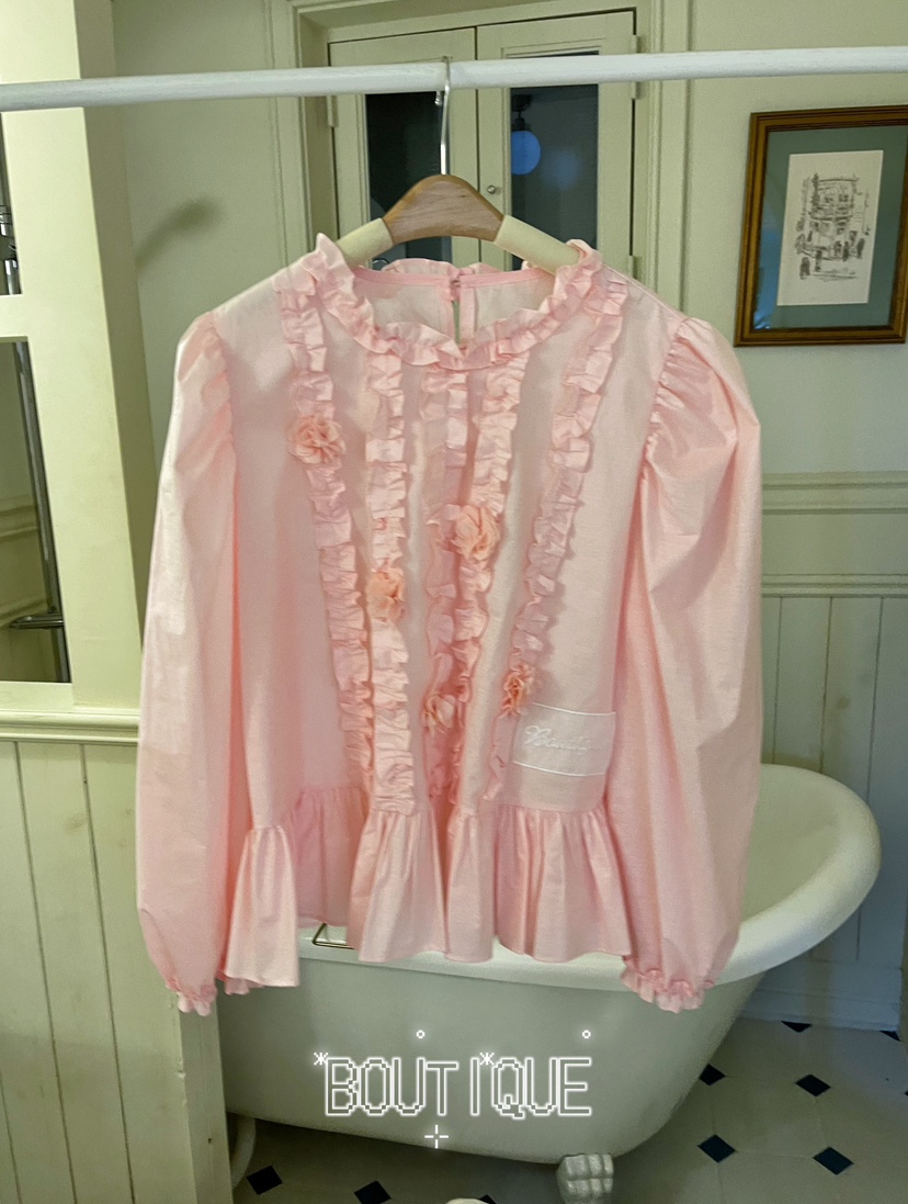 BOUTIQUE-L韓國直郵㊣女裝新款人氣真品推薦職業襯衫蕾絲衫BOUTIQUE-L襯衫/蕾絲衫圖色2