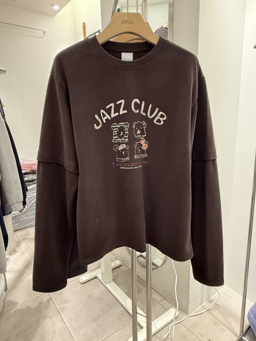 CELLI韓國直郵㊣女士新款職業真品人氣26春夏熱賣推薦長袖T恤CELLI長袖T恤圖色3