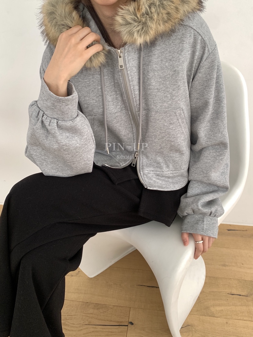 PIN-UP㊣東大門實拍女裝新品26春夏人氣職業熱賣衛衣毛絨兜帽PIN-UP衛衣