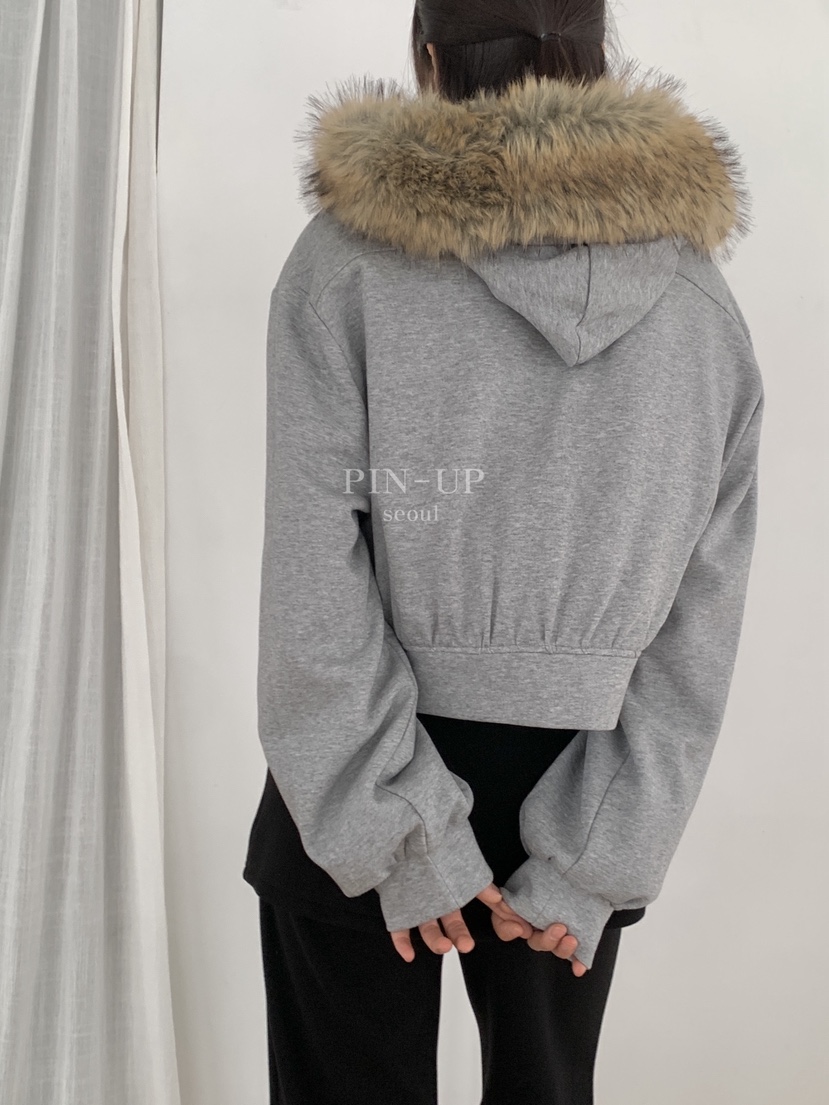 PIN-UP㊣東大門實拍女裝新品26春夏人氣職業熱賣衛衣毛絨兜帽PIN-UP衛衣