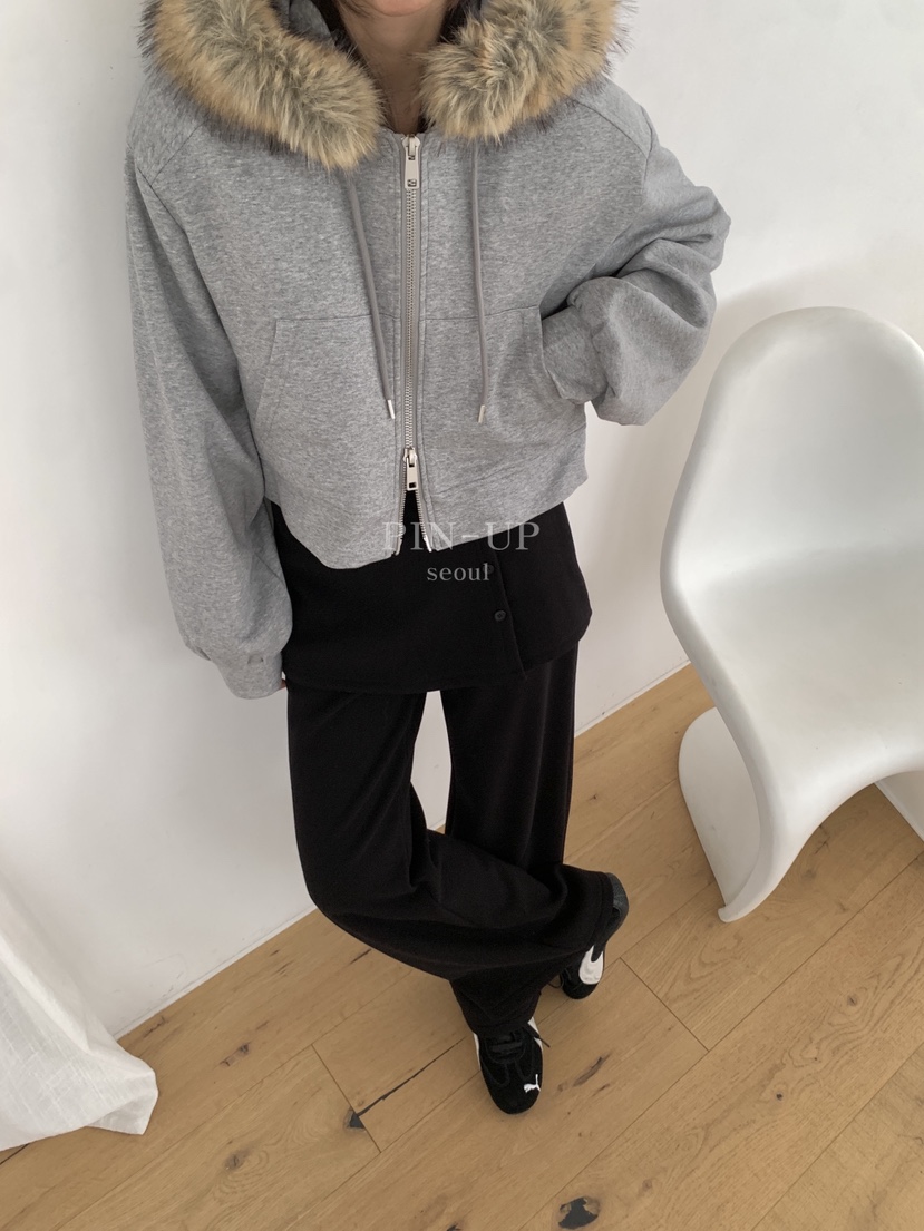 PIN-UP㊣東大門實拍女裝新品26春夏人氣職業熱賣衛衣毛絨兜帽PIN-UP衛衣