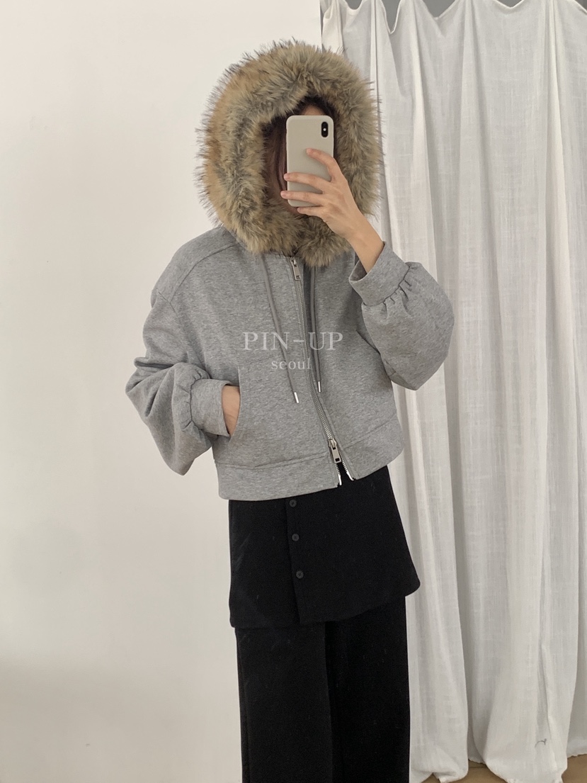 PIN-UP㊣東大門實拍女裝新品26春夏人氣職業熱賣衛衣毛絨兜帽PIN-UP衛衣