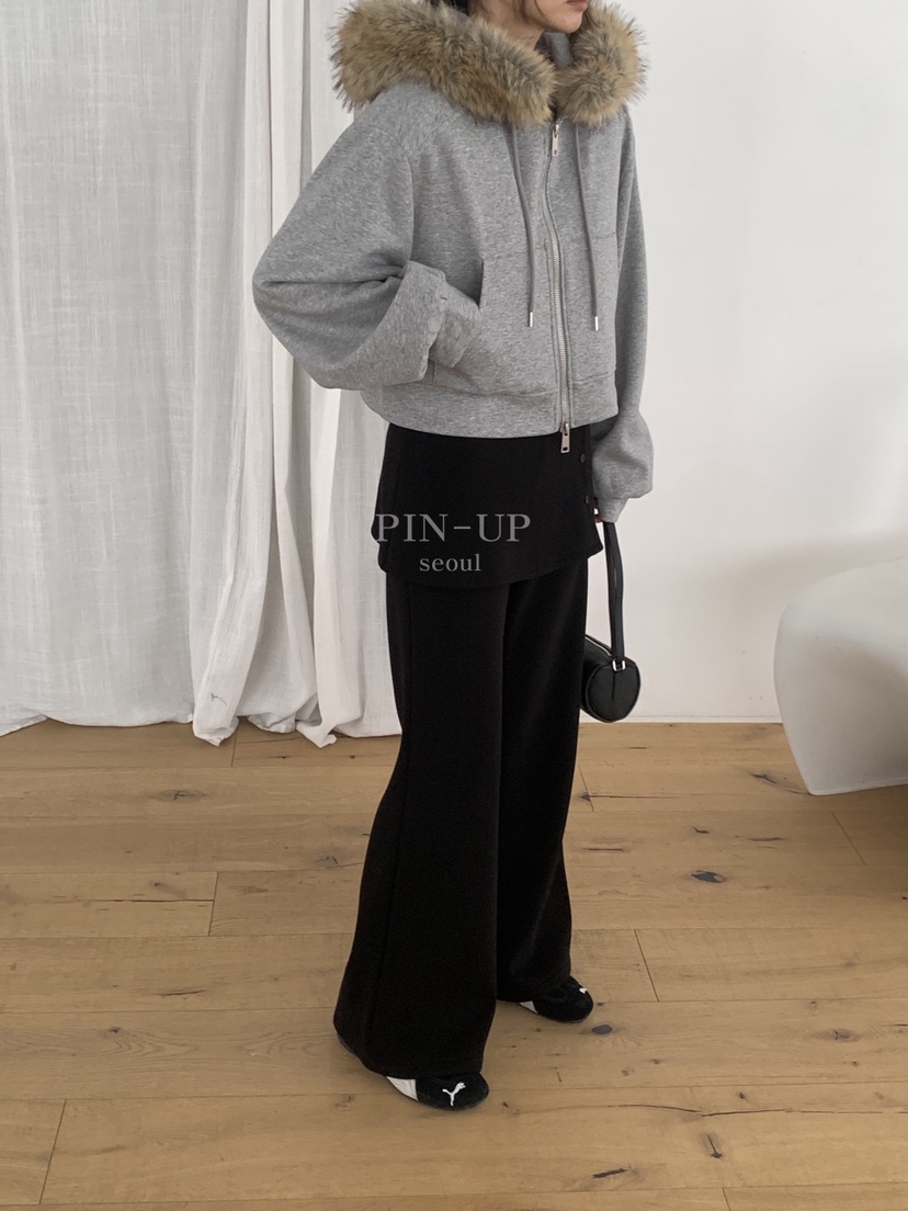 PIN-UP㊣東大門實拍女裝新品26春夏人氣職業熱賣衛衣毛絨兜帽PIN-UP衛衣