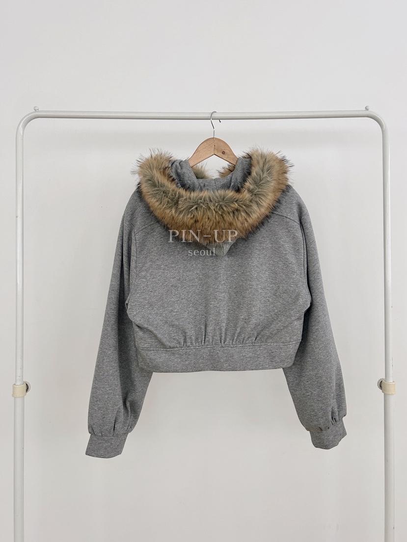 PIN-UP㊣東大門實拍女裝新品26春夏人氣職業熱賣衛衣毛絨兜帽PIN-UP衛衣