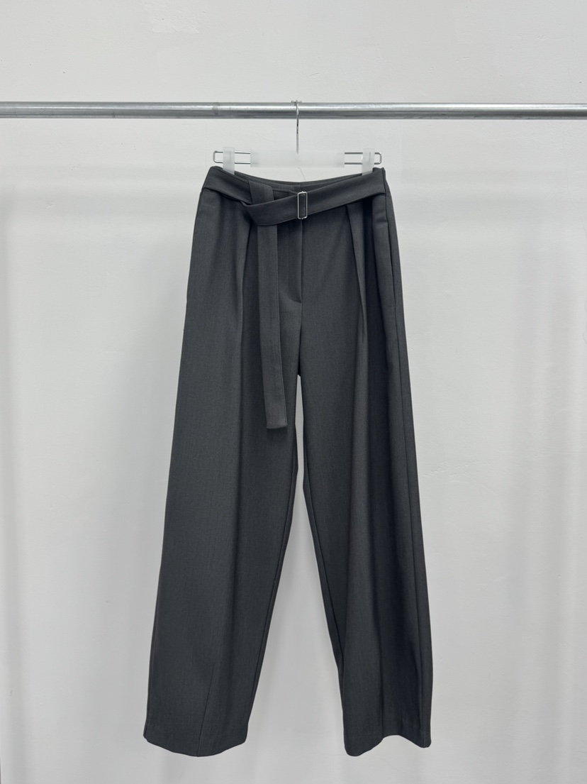 MOSMOS㊣東大門代購女士新款熱賣26春夏推薦人氣休閑褲含腰帶MOSMOS休閑褲圖色2