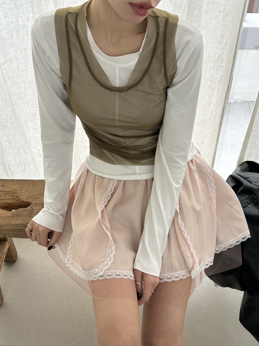 ZEROZERO韓國代購㊣女裝新品真品職業人氣26春夏長袖T恤雙層ZEROZERO長袖T恤