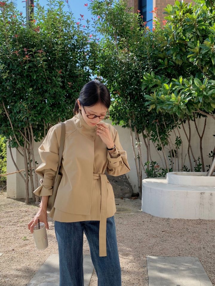 STAY HERE㊣東大門實拍女裝新款職業推薦時尚休閑熱賣夾克STAY HERE夾克